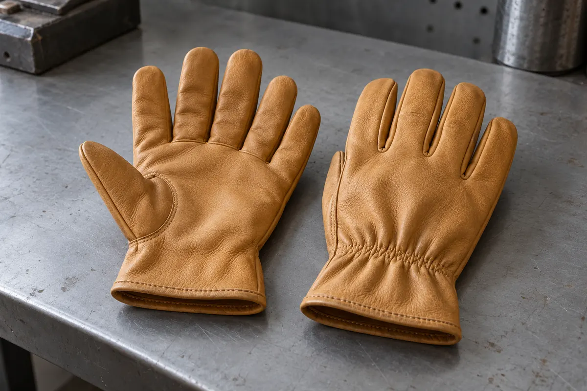 guantes de cuero