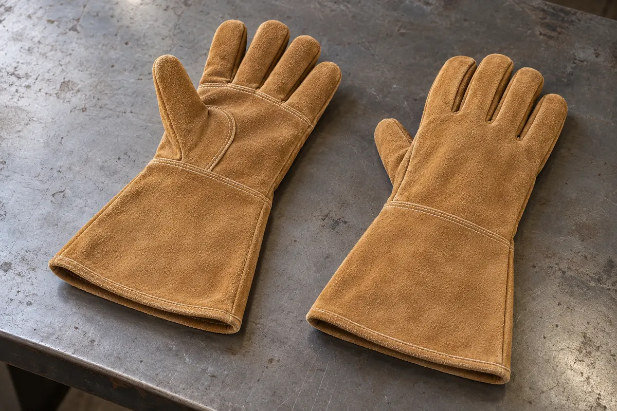 guantes de cuero